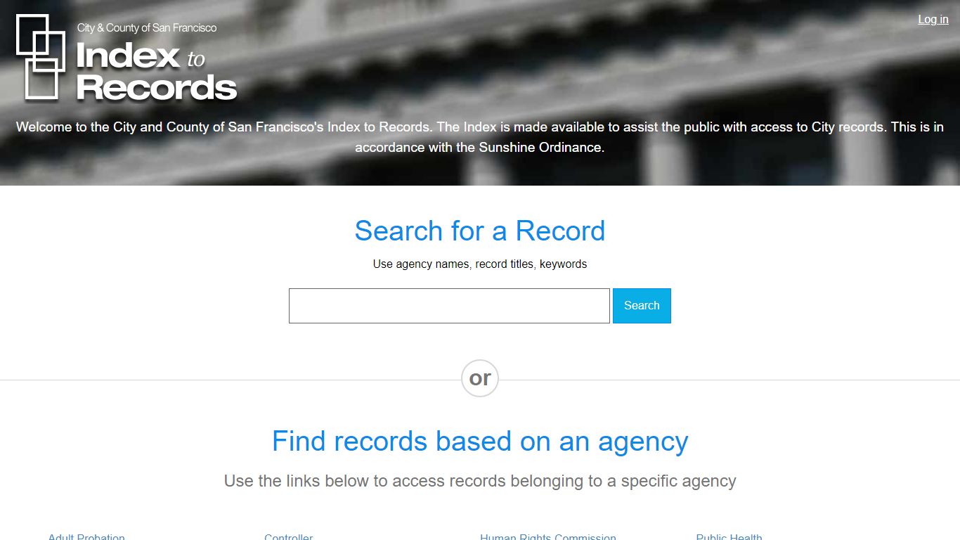 Welcome to Index to Records | Index to Records